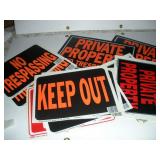 Private Property No Trespassing Signs