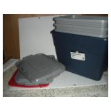 (4) Storage Totes with Lids