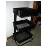 Lexington 3-Tier Rolling Cart  17x14x30 inches