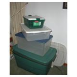 (5) Assorted Totes w/Lids