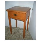 Hard Rock Maple 1 Drawer Stand