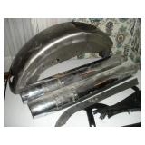 Harley Davidson Mufflers, Fender, and Chain Guard