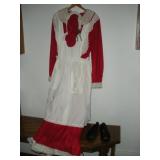 Mrs. Clause Costume Dress & Shoes