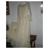 Mid Century Wedding Grown & Veil