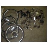 Assorted Bicycle Parts - Tires, Pedals & More