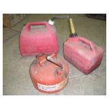 (3) Gas Can - (2) Plastic & (1) Metal  largest 5