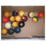 Set of Pool Table Balls