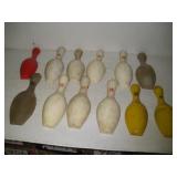 (12) Plastic Arcade Game Bowling Pins