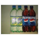 (4) Corrugated Plastic Soda Advertisements  -