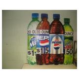 (4) Corrugated Plastic Soda Advertisements  -