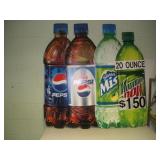(4) Corrugated Plastic Soda Advertisements  -