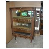 Kool Cigarette machine w/currency partner no locks