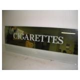 "Cigarettes" Cigarette Machine Mirrored Back Glass