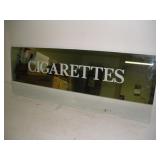 "Cigarettes" Cigarette Machine Mirrored Back Glass