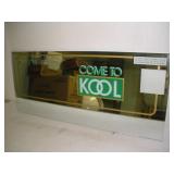 Vintage Kool Cigarette Machine Mirrored Back Glass
