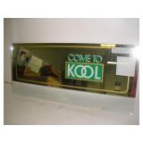 Vintage Kool Cigarette Machine Mirrored Back Glass
