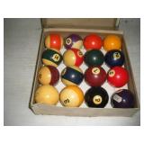 Set of Pool Table Balls