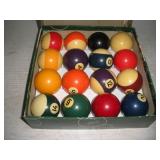 Set of Pool Table Balls