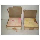 (6) Vintage Red, White & Blue Gambling Ticket