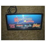 Megatouch Lighted Display Sign Cracked (MS)