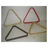 (4) Plastic Pool Table Racks