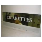 "Cigarettes" Cigarette Machine Mirrored Back Glass