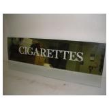 "Cigarettes" Cigarette Machine Mirrored Back Glass