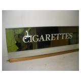 Vintage Cigarette Machine Mirrored Back Glass