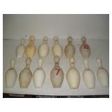 (13) Plastic Arcade Game Bowling Pins