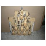 Pinball bingo back unit display with mechanics