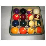 Set of Pool Table Balls