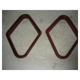 (2) Plastic  "9"  Ball Racks