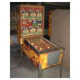 Bally Dixieland numbers bingo pinball machine