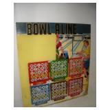 Vintage "Bowl Aline" Pinball Back Glass  24x26