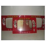 (3) Hold & Draw Back Plexiglass  18x12 inches