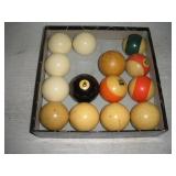 (14) Assorted Pool Table Balls