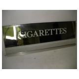 Vintage Cigarette Machine Mirrored Back Glass