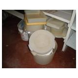Lot of Plastic Storage Containers