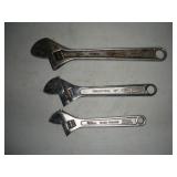 Adjustable Wrenches  8,10 & 12 inches