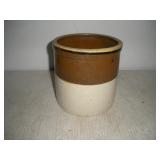 Brown & Tan Crock - 6 inches tall