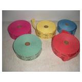 Raffle Tickets - (3 full & 2 partial rolls)