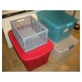 Assorted Totes w/Lids