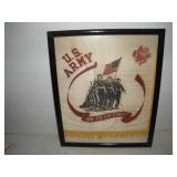 Satin Army Photo  18x21 inches