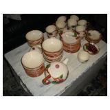 Franciscan Earthenware Dish Set  63pcs