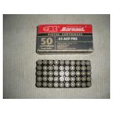 .45 Caliber Rounds - 50 cartridges