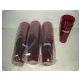 (20) 24oz Ruby Coca-Cola Plastic Tumblers