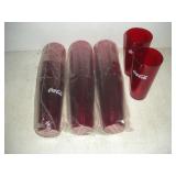 (20) 24oz Ruby Coca-Cola Plastic Tumblers