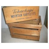 (2) Wood Boxes  20x14x13 inches