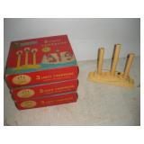 (3) Vintage Star-Lite Candoliers w/Boxes