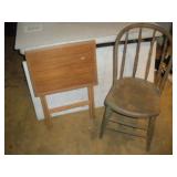 Vintage Chair & TV Tray